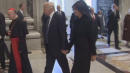 Days After Apparently Swatting Her Husband's Away, Melania Trump Seen Holding President's Hand