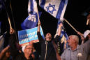 Thousands rally in support of embattled Israeli leader