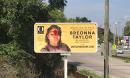 Breonna Taylor billboard in Louisville, one of 26 placed by The Oprah Magazine, vandalized with red paint