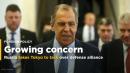 Russia takes Tokyo to task over defense alliance with Washington