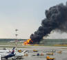 The Latest: Dozens killed on Russian burning jet