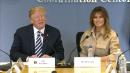 President Trump Praises Melania for Staying 'So Cool' During Plane Mishap