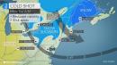 Snow showers, squalls to accompany fresh wave of cold air in northeastern US Monday