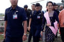 Myanmar's Suu Kyi 'urges people not to quarrel' on visit to Rakhine