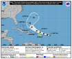 Jerry becomes a hurricane en route to Puerto Rico; Humberto knocks out power in Bermuda