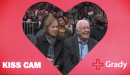 Former president Jimmy Carter, 94, smooches 91-year-old wife Rosalynn on the kiss cam