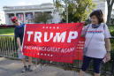 The Latest: Hundreds gather near site of presidential debate