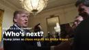 Trump jokes 'who's next?' as tumult engulfs his White House