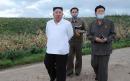 Kim Jong-un inspects the damage as North Korea reels from floods and Typhoon Bavi