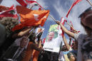 Supporters of Lebanon's president rally near capital