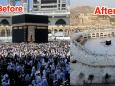 Before and after photos show how coronavirus fears have emptied out some the busiest holy sites