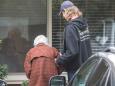 An 88-year-old woman separated from her husband by coronavirus quarantine now talks to him through a nursing home window